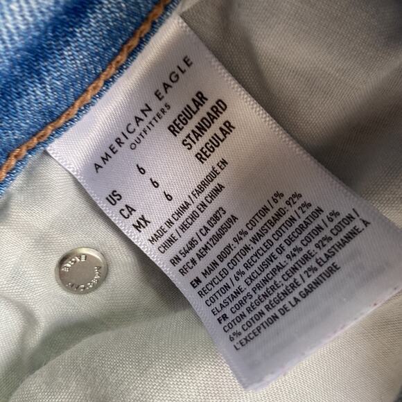 AMERICAN EAGLE Boyfriend Jean Womens Sz 6 Highest Rise 90s - Picture 5 of 9